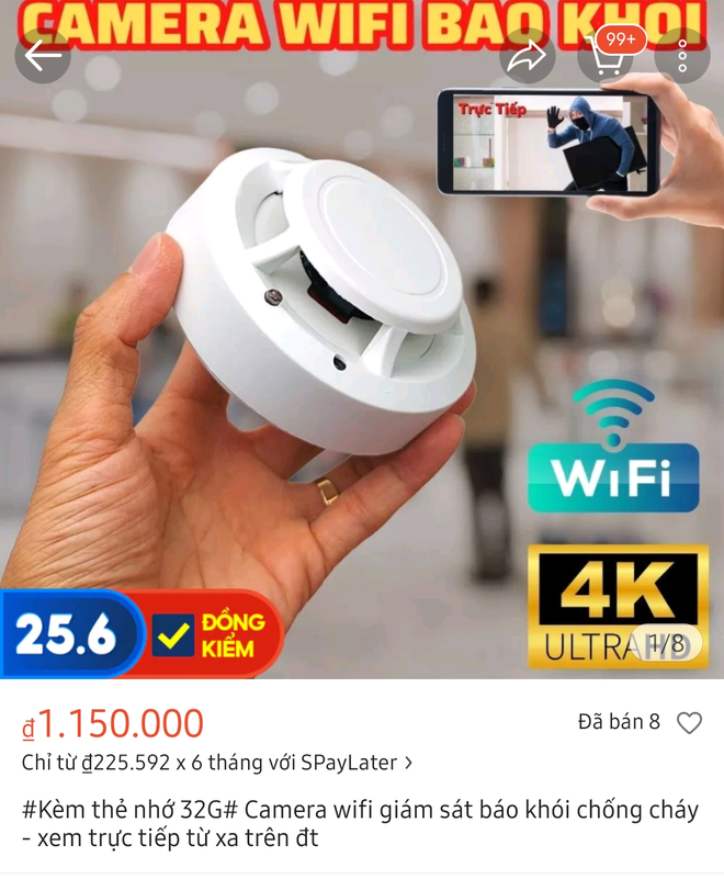 Lướt chợ mạng thấy quá trời camera mini, camera gắn củ sạc, máy báo cháy có thể bị lợi dụng để quay lén - Ảnh 15