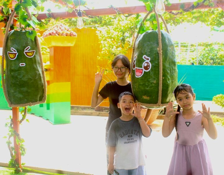 Sầu riêng, vải thiều, bơ khổng lồ... rẻ bất ngờ, khách tấp nập 'mua sập sàn' - Ảnh 3