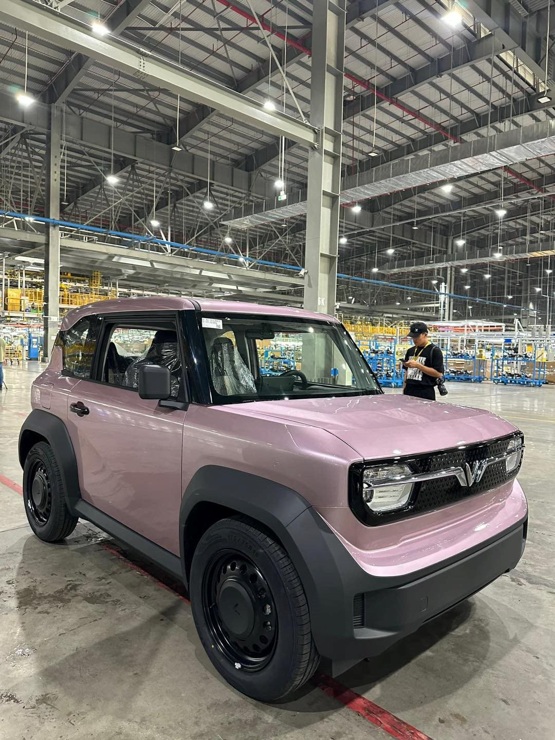 VinFast VF 3 màu tím lộ diện cực đẹp ngoài đời thực, có một thay đổi lớn! - Ảnh 4