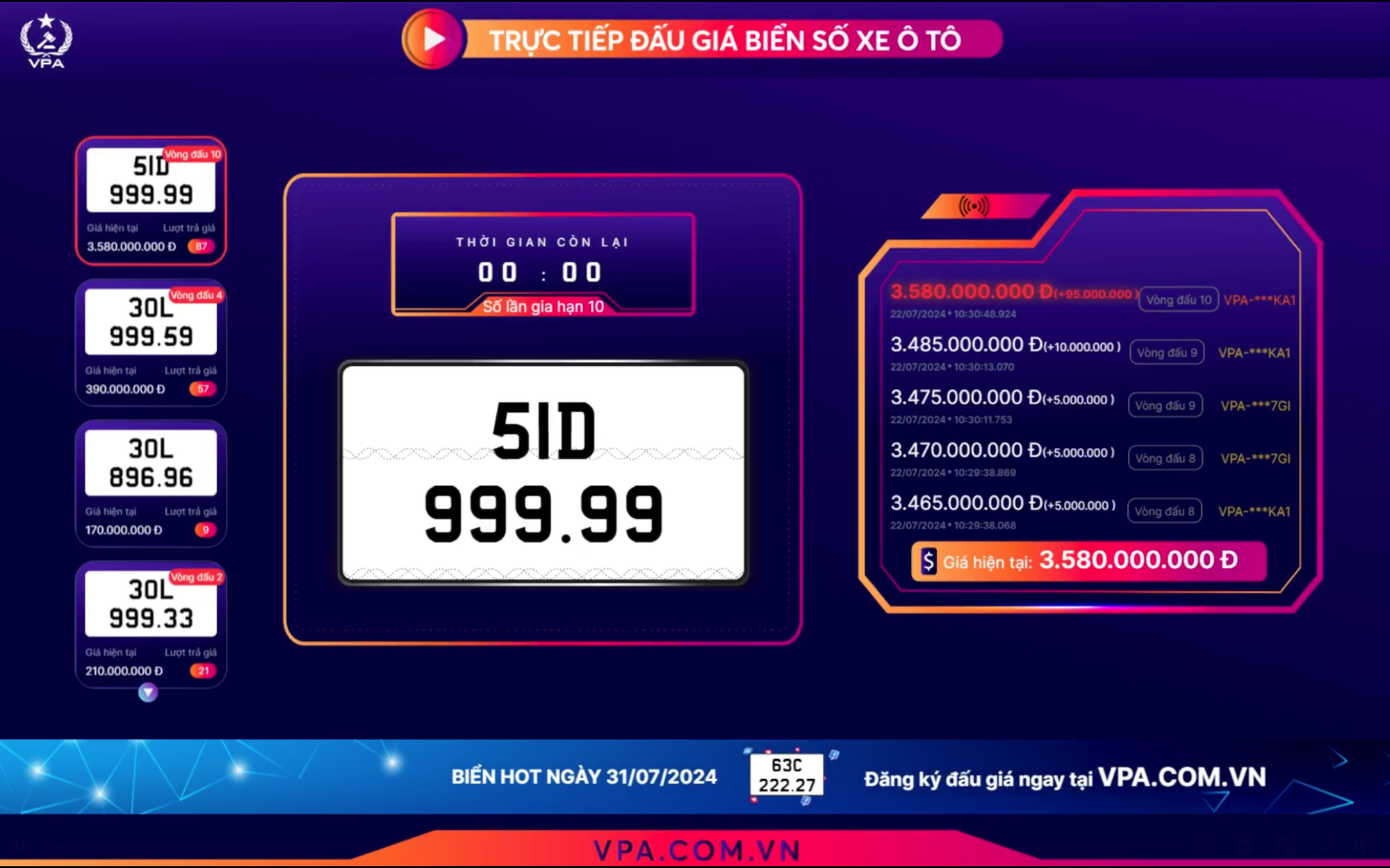 Đấu giá được biển ngũ quý 9 giá 3,58 tỷ, người thắng chia sẻ: ‘Có người trả 4 tỷ nhưng chưa bán, kỳ vọng được 5 tỷ đồng’ - Ảnh 1