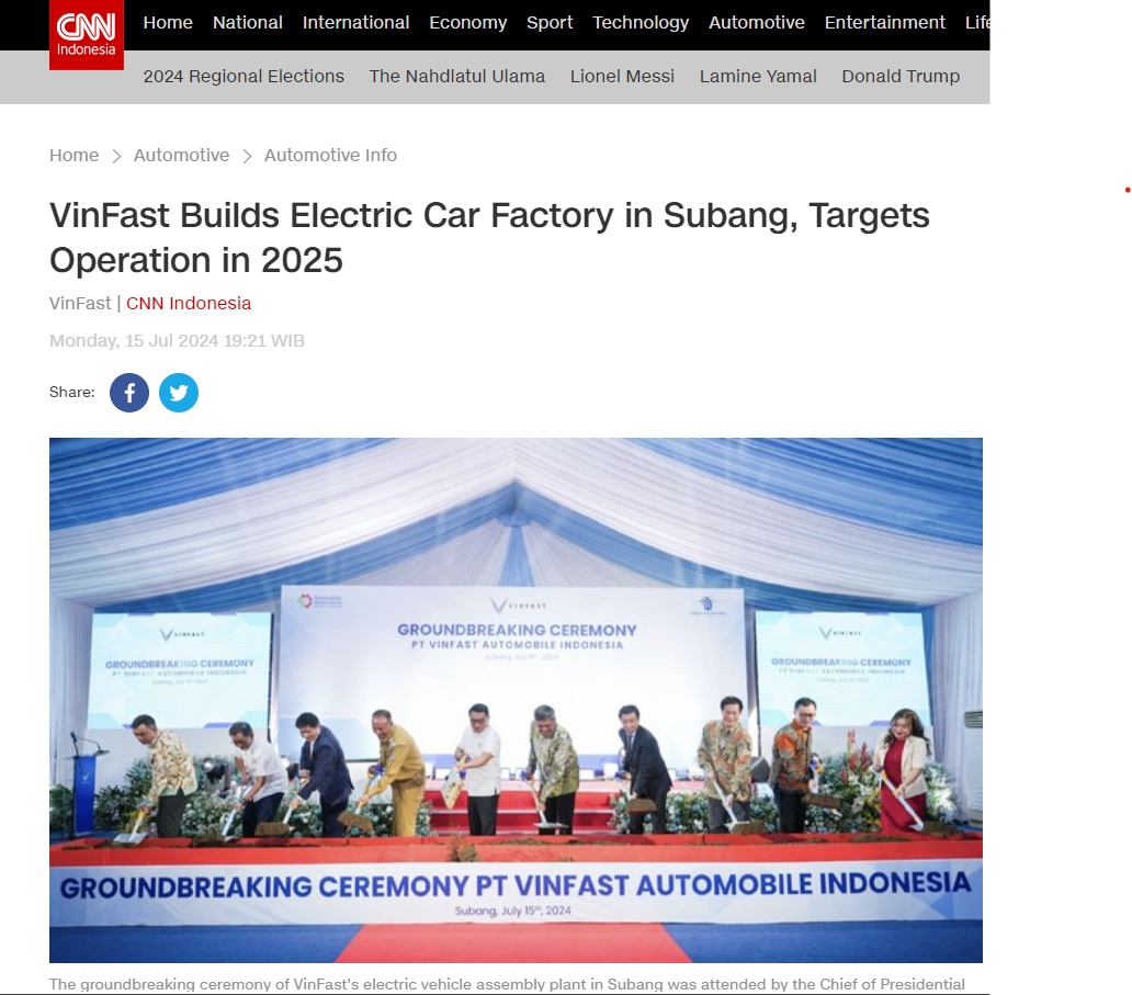 Báo chí Indonesia: VinFast đang đặt nền móng cho ngành xe điện khu vực - Ảnh 2