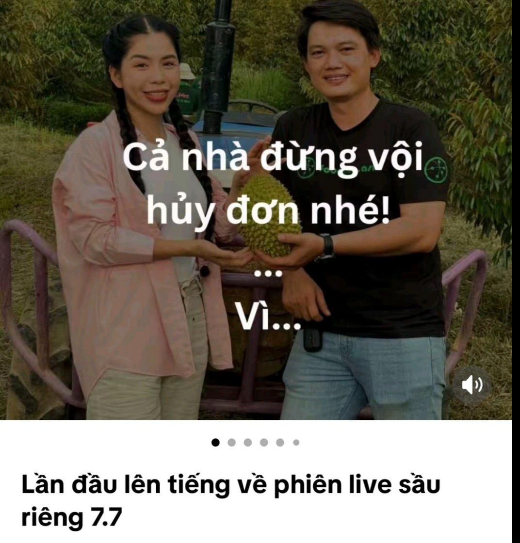 Nhiều người “quay xe” hủy đơn sầu riêng sau phiên livestream tối 7-7 của "Hằng Du mục" - Ảnh 1