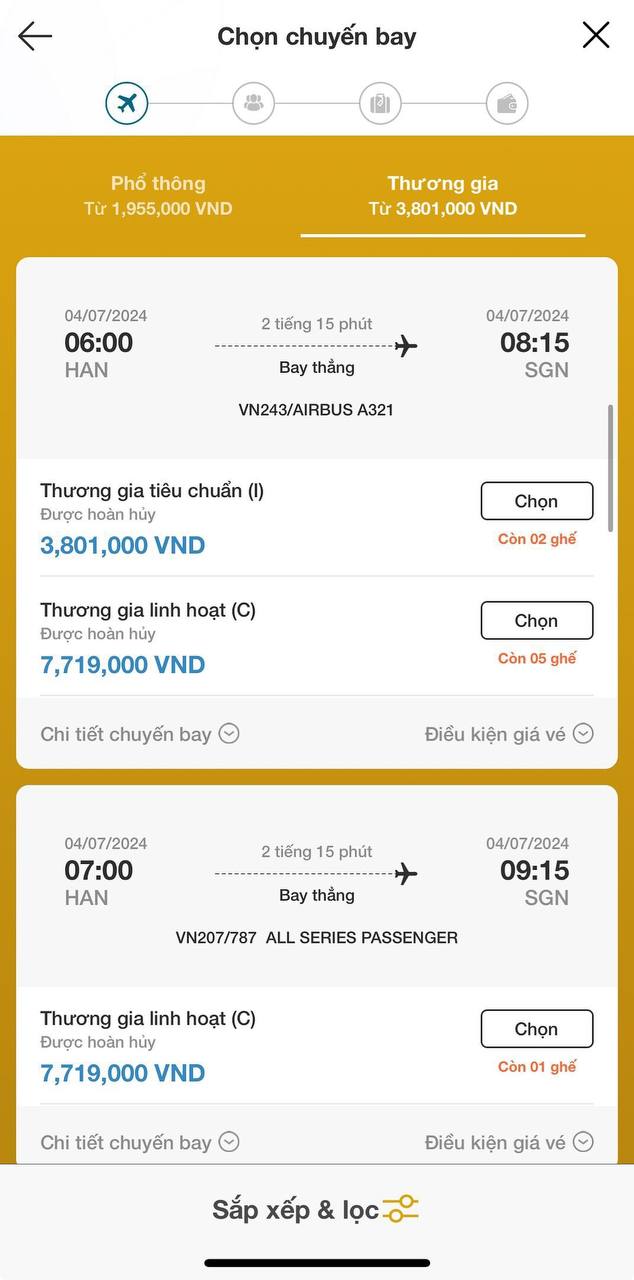 Sốc: Chỉ hơn 3 triệu/vé khứ hồi hạng thương gia bay Hà Nội - TP.HCM, dân tình đổ xô săn lùng nhưng hết quá nhanh - Ảnh 2