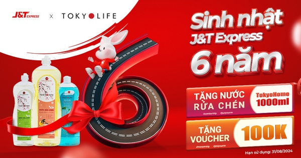 J&T Express gia tăng quyền lợi cho khách hàng mừng sinh nhật 6 năm