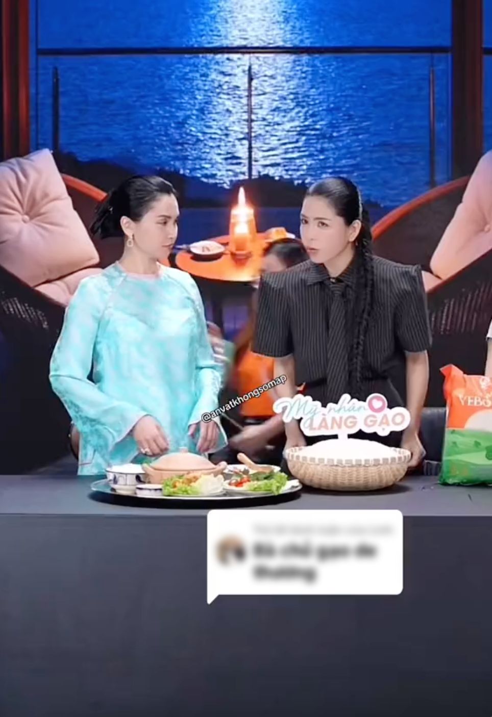 Hằng Du Mục "flex" lượng gạo khổng lồ đã bán trong livestream, tiếp tục kêu gọi ủng hộ Quang Linh Vlogs - Ảnh 3