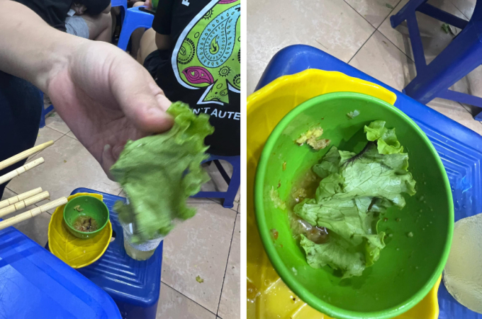 Đi ăn ở phố bánh xèo nổi tiếng Hà Nội được "tặng kèm" con rết trong đĩa rau: Thực khách hết hồn, dân mạng ùa vào tố "quán ruột" - Ảnh 2