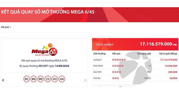 Vietlott vừa tìm thấy vé số độc đắc trúng hơn 17 tỷ đồng