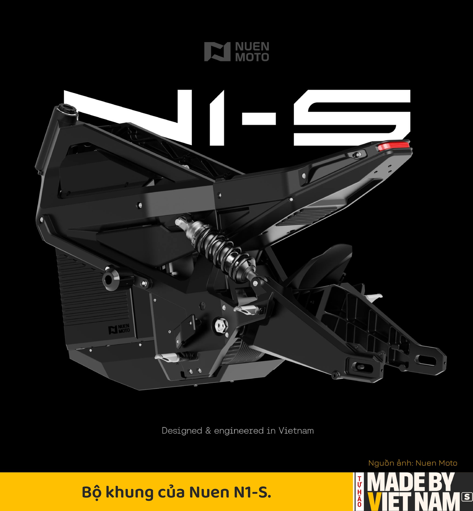 'Siêu' xe máy điện Nuen N1-S của Việt Nam: Sức mạnh ngang ô tô, tốc độ tối đa lớn chưa từng thấy - Ảnh 3