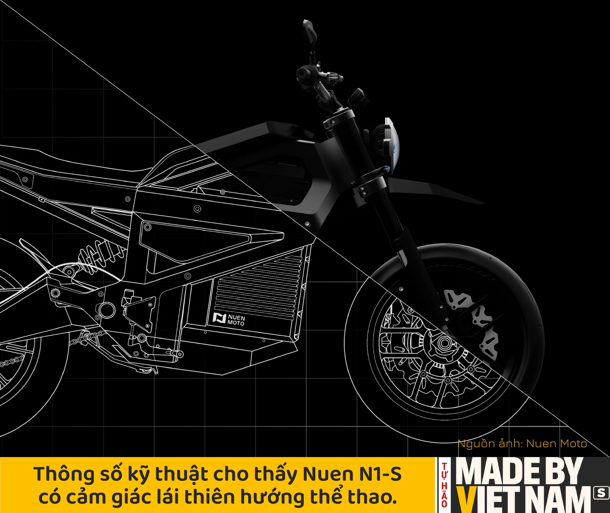 'Siêu' xe máy điện Nuen N1-S của Việt Nam: Sức mạnh ngang ô tô, tốc độ tối đa lớn chưa từng thấy - Ảnh 8