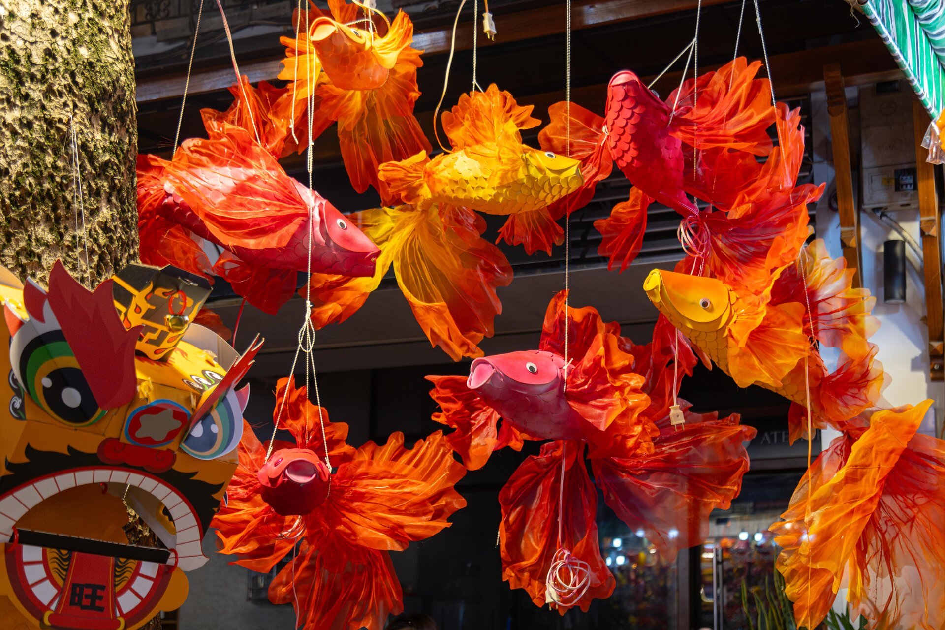 Phố cổ Hà Nội vào mùa Trung thu, cửa hàng chi gần 300 triệu lắp dàn đèn cá chép - Ảnh 8