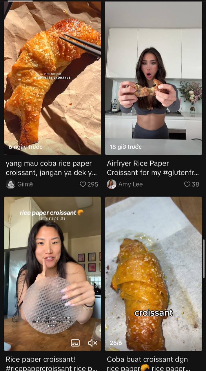 Cả thế giới phát sốt với trào lưu làm bánh Croissant bằng bánh tráng Việt Nam - Ảnh 1