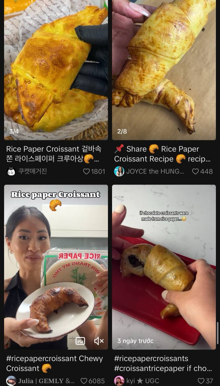 Cả thế giới phát sốt với trào lưu làm bánh Croissant bằng bánh tráng Việt Nam - Ảnh 3