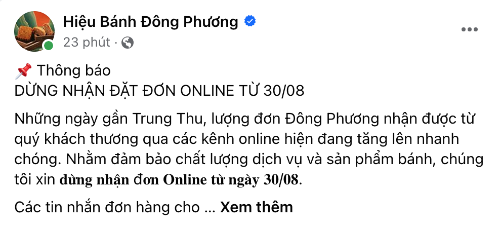Khách xếp hàng dài mua bánh Trung thu Đông Phương, đơn hàng online "quá tải" - Ảnh 4