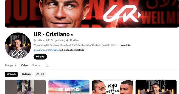 Ronaldo lập kênh Youtube, nhanh chóng đạt kỷ lục người đăng ký