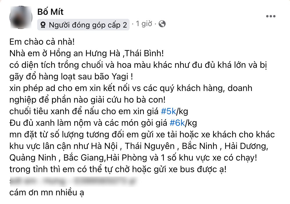 Dân tình khắp nơi kêu gọi giải cứu nông sản giúp đỡ bà con sau bão - Ảnh 10