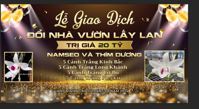 Xôn xao lễ giao dịch đổi nhà vườn lấy lan trị giá tới 20 tỷ đồng ở Bắc Ninh - Ảnh 1