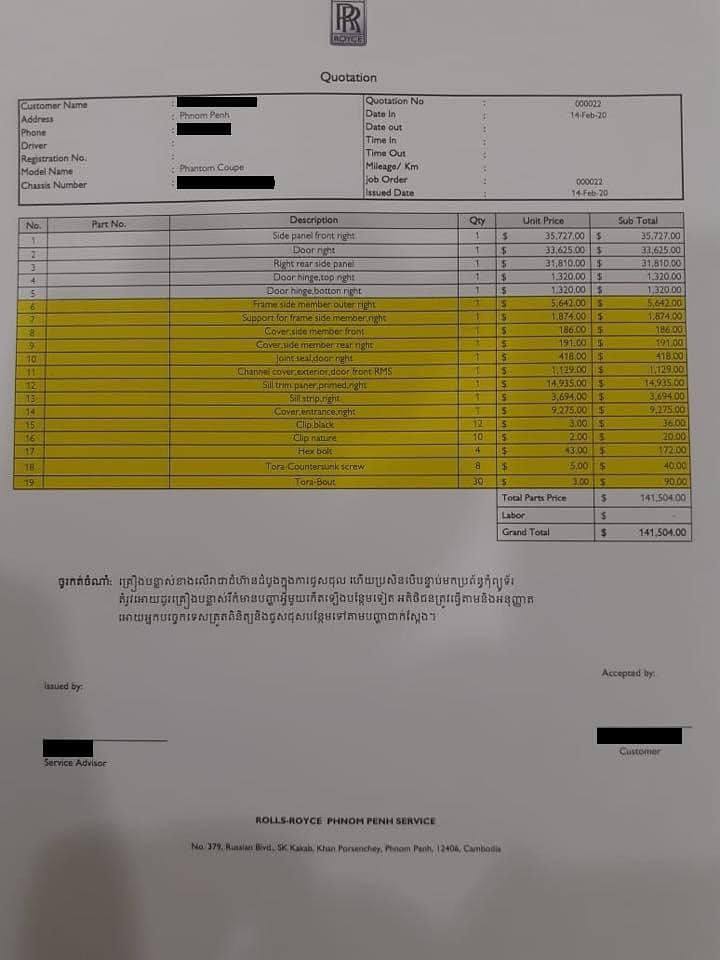 Tranh cãi về chi phí thay cửa cho chiếc Rolls-Royce Ghost bị tai nạn: CĐM đồn mất 2 tỷ, người trong nghề nói chỉ tốn khoảng 300 triệu - Ảnh 7