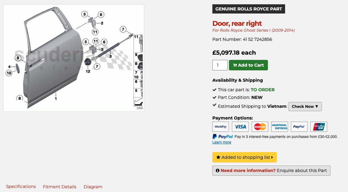 Tranh cãi về chi phí thay cửa cho chiếc Rolls-Royce Ghost bị tai nạn: CĐM đồn mất 2 tỷ, người trong nghề nói chỉ tốn khoảng 300 triệu - Ảnh 5