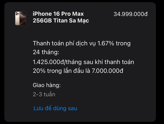 Giờ này năm ngoái còn "cháy hàng", vậy mà giờ màu Titan Tự nhiên đã bị người Việt hắt hủi trên iPhone 16 Pro Max - Ảnh 2