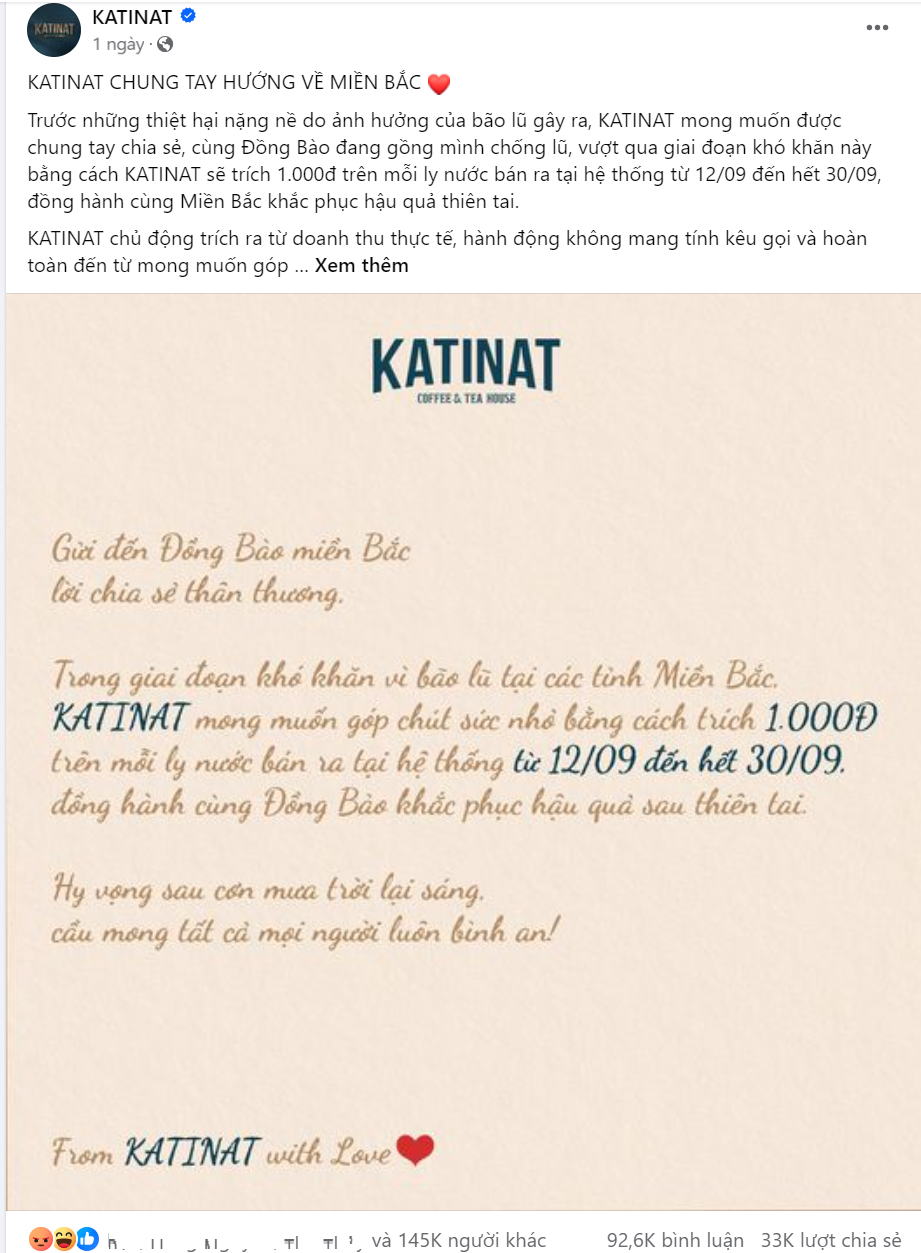 Chi nhánh của KATINAT Sài Gòn thưa thớt khách sau chuyện trích 1.000 đồng/1 ly nước, đến cửa hàng có vị trí đắc địa nhất cũng cực vắng khách - Ảnh 1