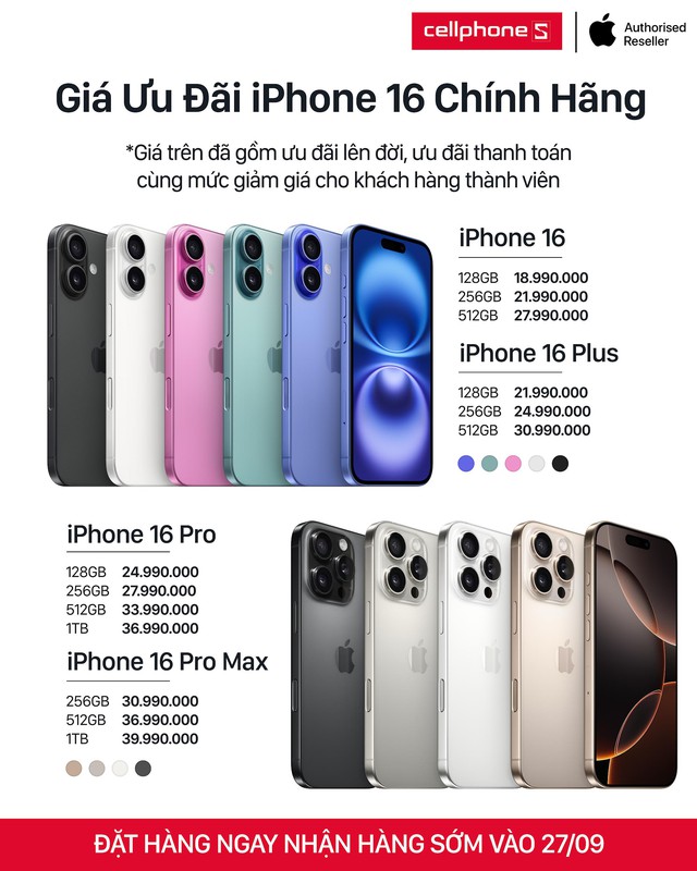 CellphoneS ưu đãi đến 7 triệu khi lên đời iPhone 16 series - Ảnh 1