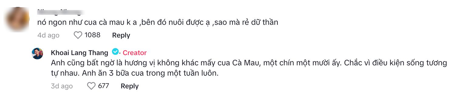 Khoai Lang Thang khiến dân tình "nghi ngờ" khi nói cua biển châu Phi 65k/kg mà ngon như cua Cà Mau - Ảnh 11
