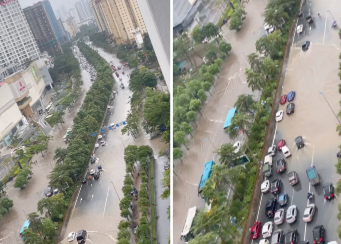 Một loạt cửa hàng tại Lotte Mall Tây Hồ và Aeon Mall Long Biên thông báo đóng cửa sớm vì ảnh hưởng của lũ lụt - Ảnh 8