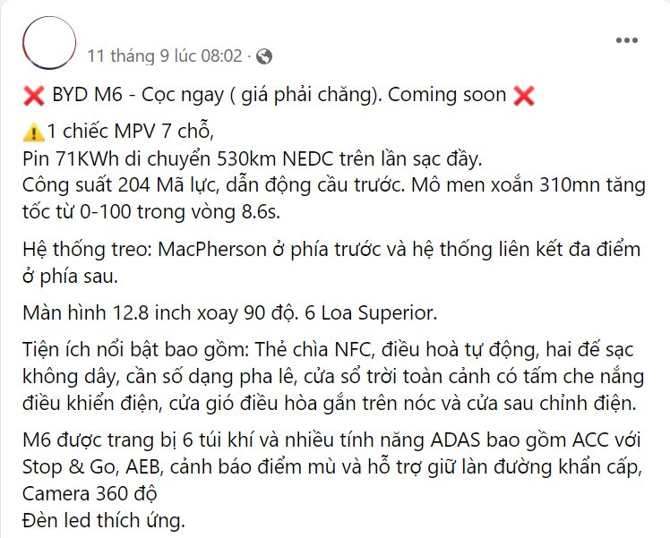 Chưa ngồi 'ấm chỗ', BYD lại rục rịch ra mắt mẫu MPV mới tại Việt Nam, đi Hà Nội-Quảng Bình chỉ trong một lần sạc - Ảnh 1
