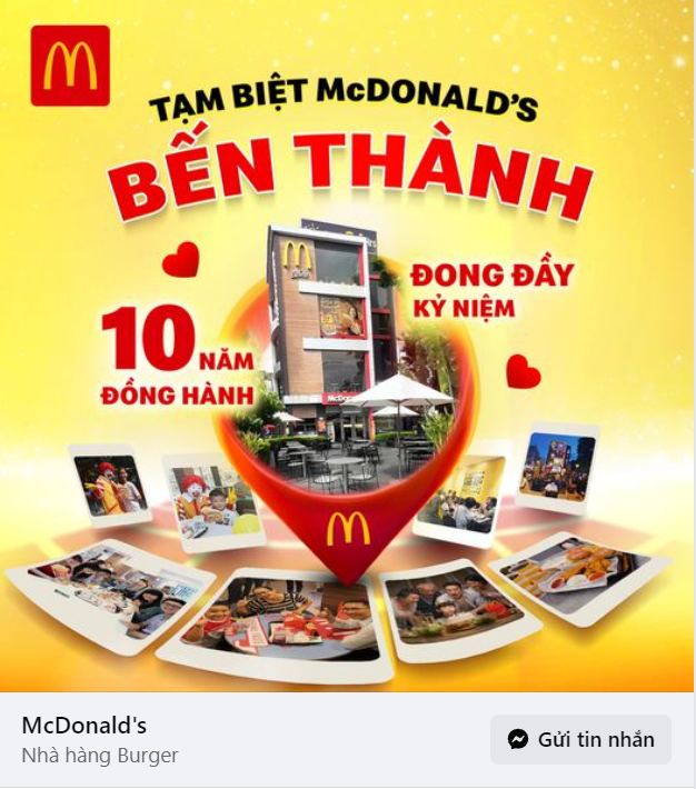 McDonald’s bất ngờ đóng cửa chi nhánh Bến Thành sau 10 năm hoạt động - Ảnh 1