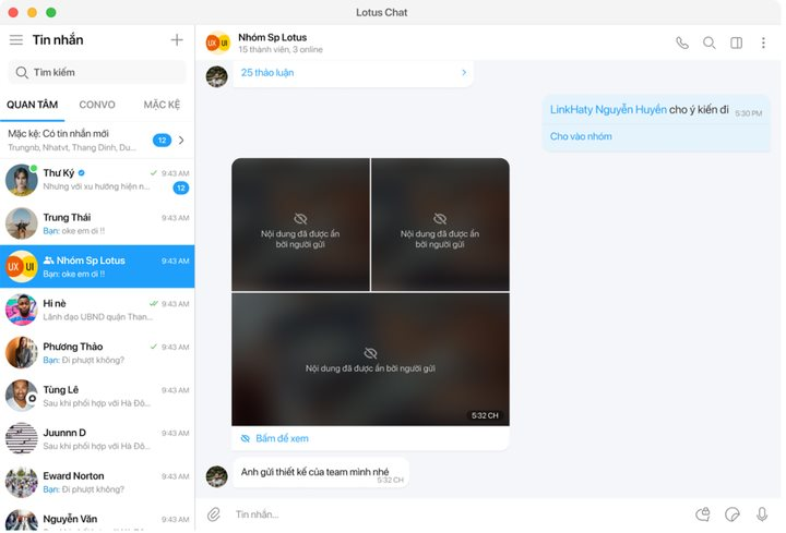 Loạt tính năng đặc biệt trên Lotus Chat - ứng dụng thuần Việt an toàn, bảo mật và tối ưu cho người dùng - Ảnh 3