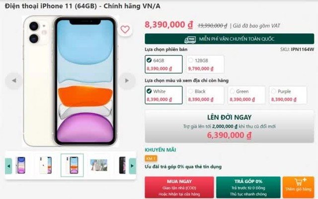 Một mẫu iPhone giảm kỷ lục 13 triệu đồng, về mức thấp nhất kể từ khi ra mắt tại Việt Nam - Ảnh 2