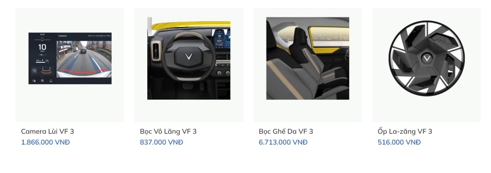 VinFast công bố loạt phụ kiện sang xịn cho VF 3, thấp nhất từ 516.000 đồng - Ảnh 2
