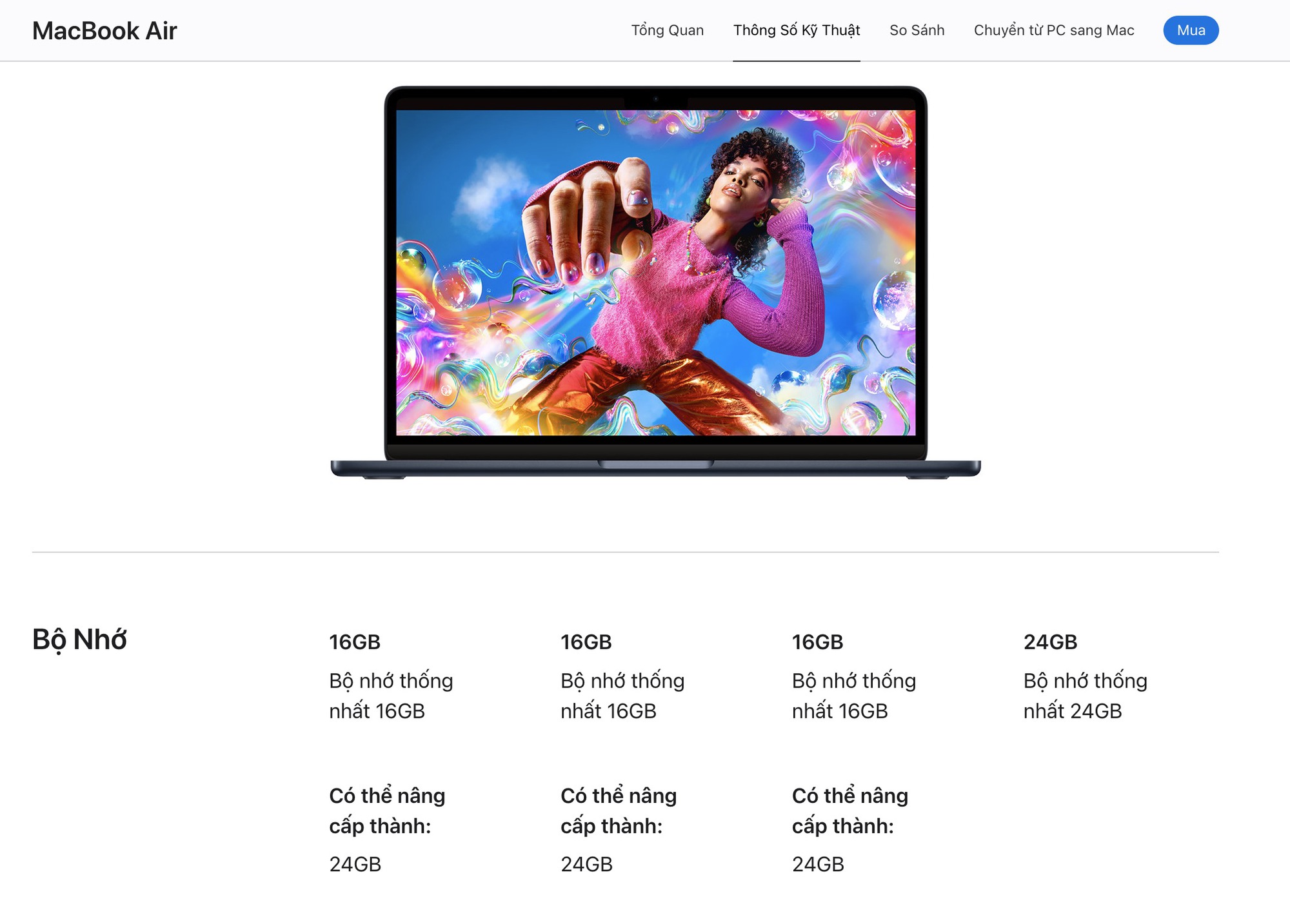 Apple khai tử toàn bộ MacBook RAM 8GB - Ảnh 1