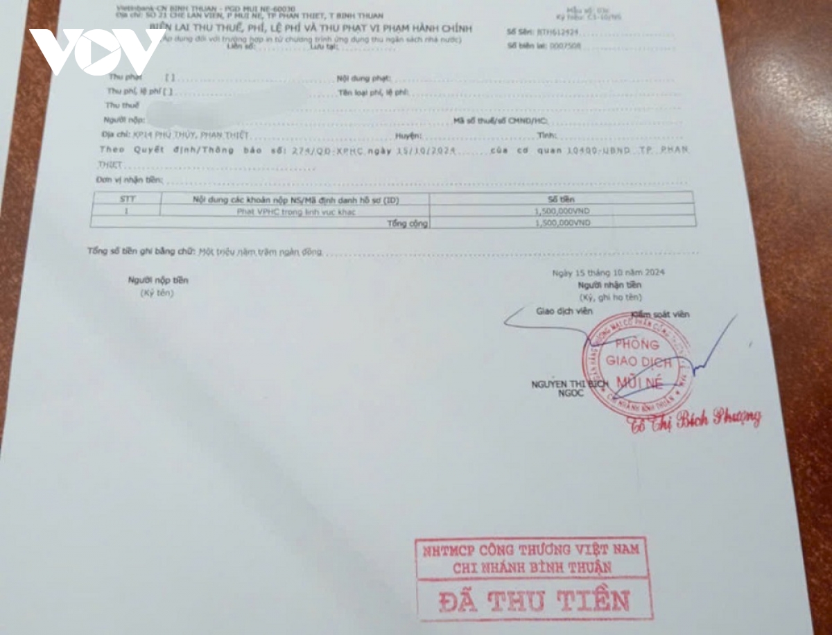 Nhân viên ném ly nhựa xuống biển, chủ quán ở Bình Thuận bị phạt 1,5 triệu - Ảnh 2