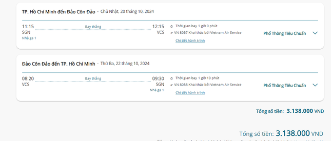 ‘Đỏ mắt’ tìm chuyến bay đến Côn Đảo - Ảnh 5
