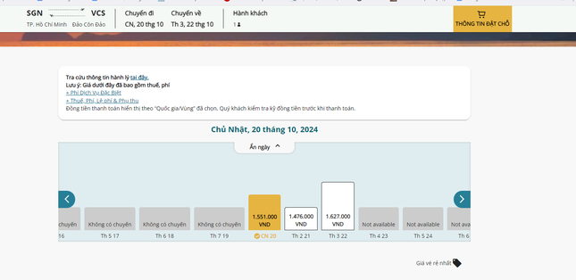 ‘Đỏ mắt’ tìm chuyến bay đến Côn Đảo - Ảnh 4