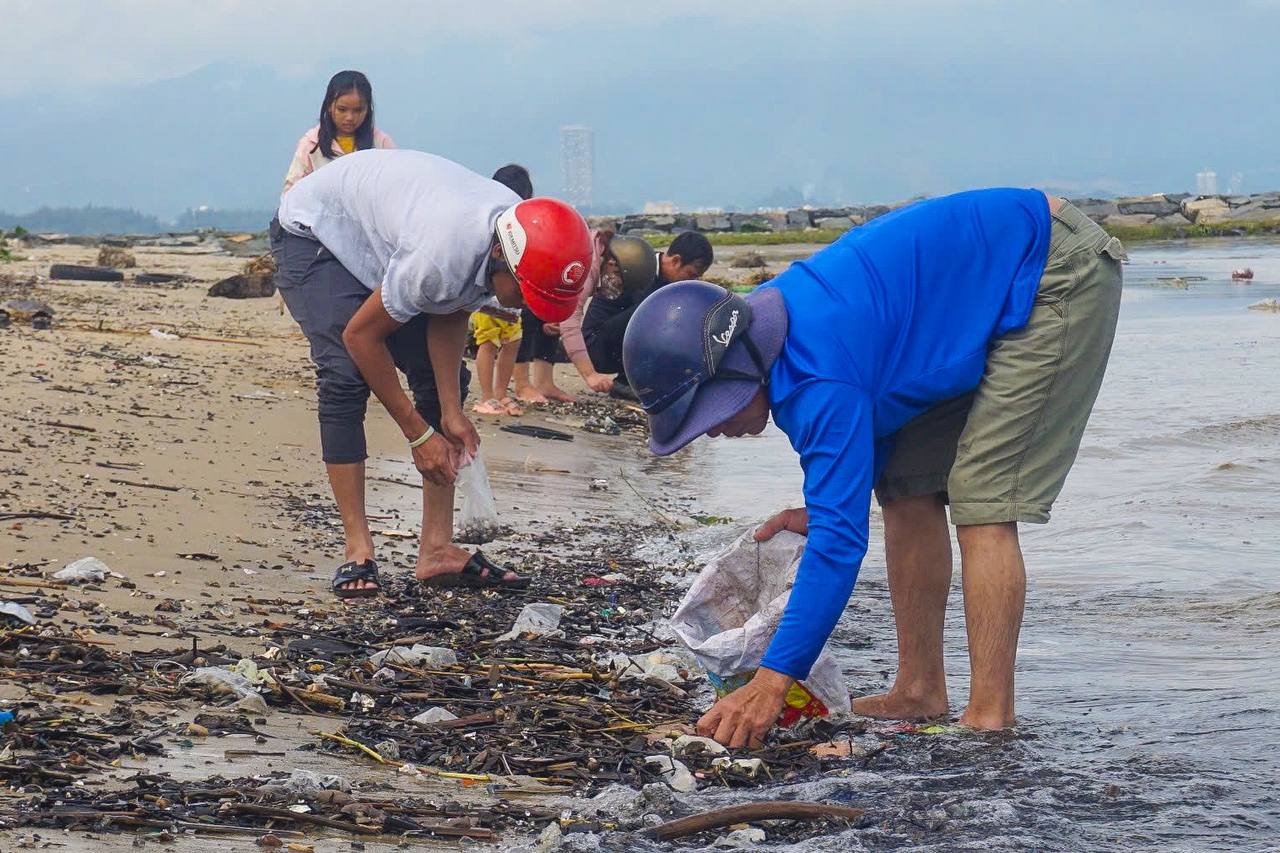 Lạ: Dân Đà Nẵng tràn ra biển sau bão số 6, lập tức hốt được cả chục ký "lộc trời" mang về bán - Ảnh 2