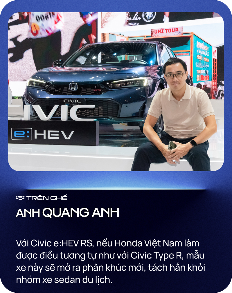 [Trên Ghế 33] ‘999 triệu nhấc Honda Civic e:HEV RS khỏi phân khúc sedan C, bước vào nhóm xe chơi như Jimny’ - Ảnh 4