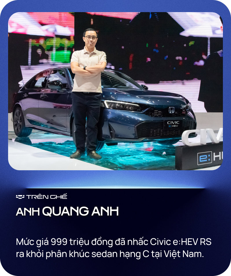 [Trên Ghế 33] ‘999 triệu nhấc Honda Civic e:HEV RS khỏi phân khúc sedan C, bước vào nhóm xe chơi như Jimny’ - Ảnh 5