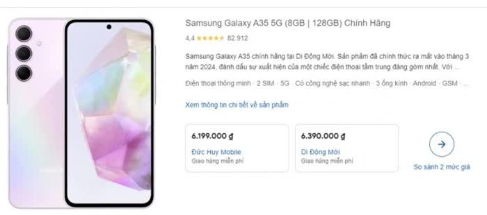 Điện thoại Samsung có màn hình "vượt mặt" iPhone 16: Giá giảm trong tháng 10, chỉ còn hơn 6 triệu - Ảnh 2