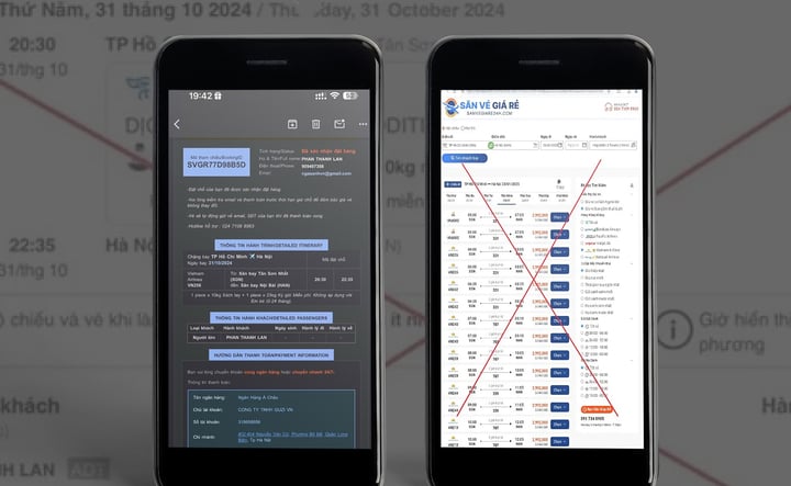 Xuất hiện thủ đoạn lừa đảo bán vé máy bay Tết Nguyên đán giá 'ưu đãi' qua mạng - Ảnh 1