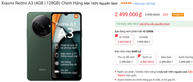 3 mẫu điện thoại "ngon, bổ, rẻ" dưới 3 triệu đồng: Samsung A05 chưa là gì so với 2 cái tên này của Xiaomi - Ảnh 4