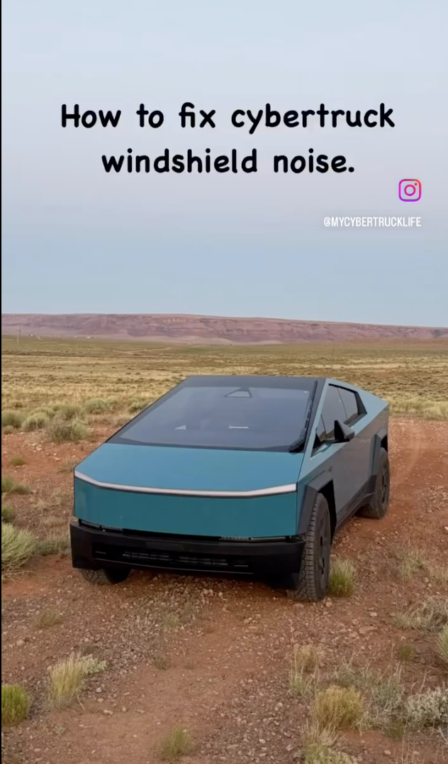 Đại lý ‘bó tay’, chủ xe Tesla Cybertruck tự sửa lỗi gió rít trên kính chắn gió chỉ với một món đồ đơn giản trị giá 330 nghìn đồng - Ảnh 1