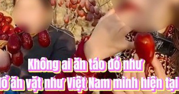 "Không ai ăn táo đỏ như đồ ăn vặt như Việt Nam mình hiện tại", phát ngôn của TikToker khiến MXH bùng nổ tranh cãi