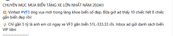 VinFast VF 3 - 'ông vua mới trong làng biển đẹp': Vừa đấu giá 3,9 tỷ liền rao bán chênh tới gần 1 tỷ đồng - Ảnh 1