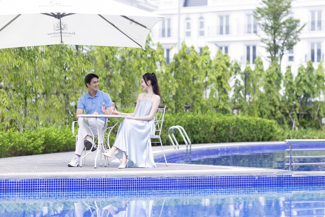 Biệt thự song lập gần công viên lọt “mắt xanh” giới tinh hoa - Ảnh 1