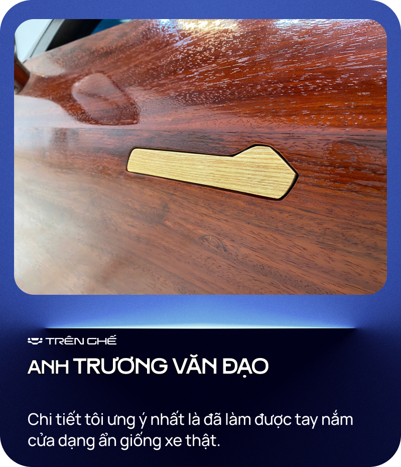 [Trên Ghế 45] Cha đẻ VinFast VF 7 bằng gỗ: Chi phí hết 100 triệu nhưng không đắt bằng chất xám và công sức 12 tiếng/ngày trong hơn 2 tháng - Ảnh 7