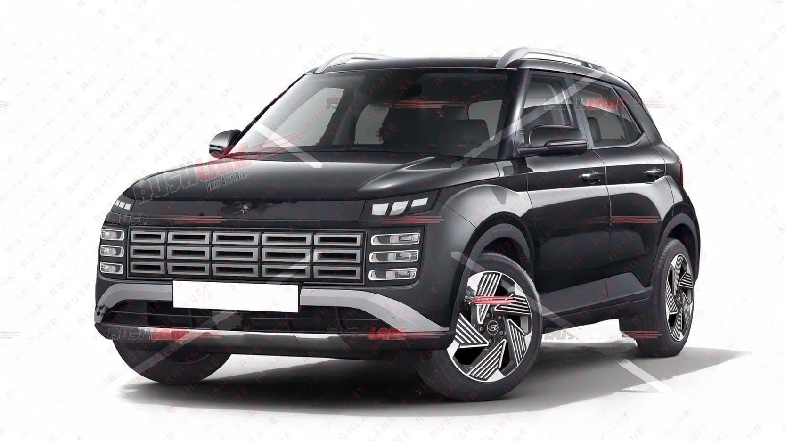 Hyundai Venue đời mới có thể trông như thế này: Ngoại thất hầm hố, cabin như Creta, màn giống Sonet - Ảnh 2