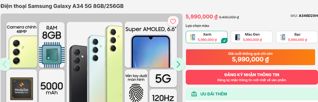 Giảm gần nửa giá sau 1 năm, điện thoại Samsung trở thành lựa chọn đáng chú ý trong tầm giá 6 triệu - Ảnh 2