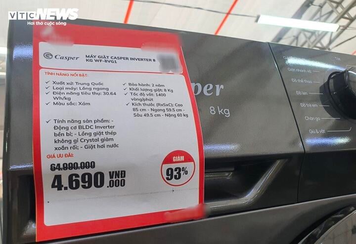 Máy giặt ở siêu thị giảm giá đến 93%, có nên mua? - Ảnh 1